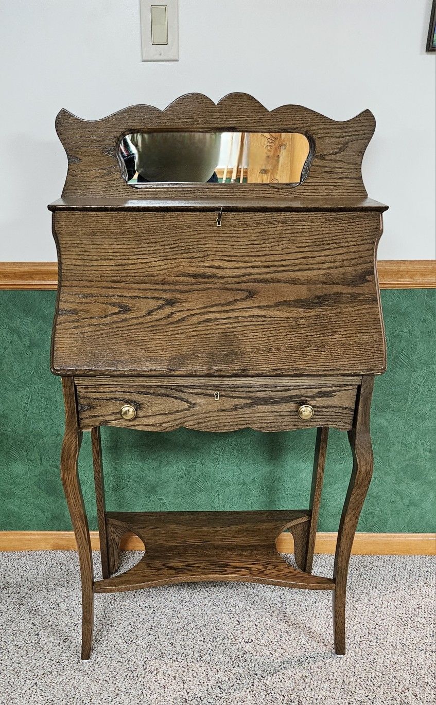 Antique Oak Secretary Desk (Completely Restored)
