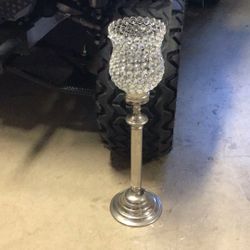 Floor Crystal Candle Holder