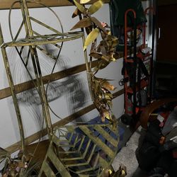 Brushed Brass Corner Shelves set Of 2