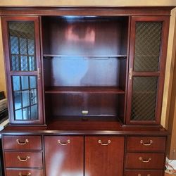 Executive Desk And Filing Cabinet