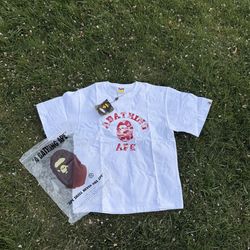 pink bape tee