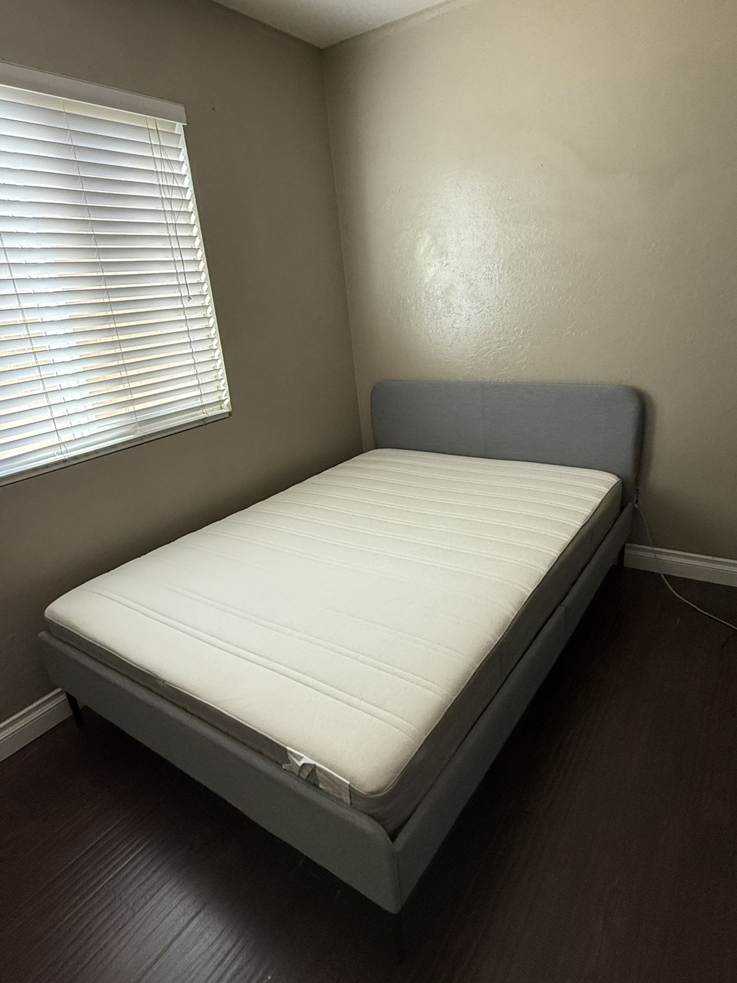 IKEA full bed frame, mattress