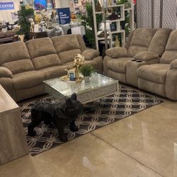 RECLINING SOFA & LOVESEAT