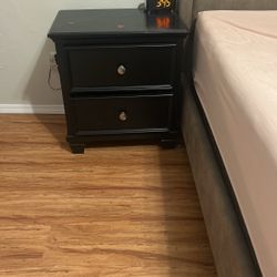 Bed Frame And Night Stand 
