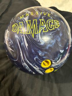 Massive Damage Brunswick Bowling ball