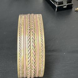 Brass & Two Tone Copper & Gold Bracelet 