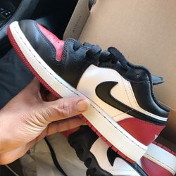 Jordan’s 1 Low Top Bred Toe 