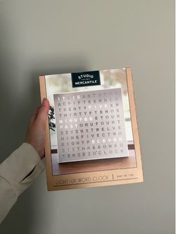 Light up word clock