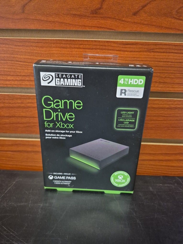 NEW Seagate 4tb HDD Xbox Game Drive SRD0LF0