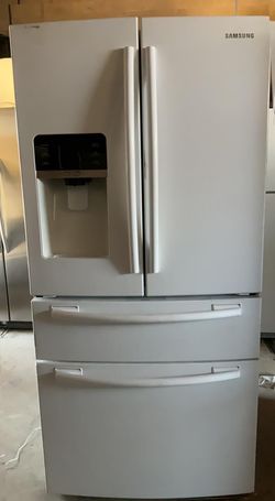Samsung French Door  White Refrigerator

