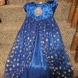 GIRLS ELSA FROZEN DRESS SIZE 8