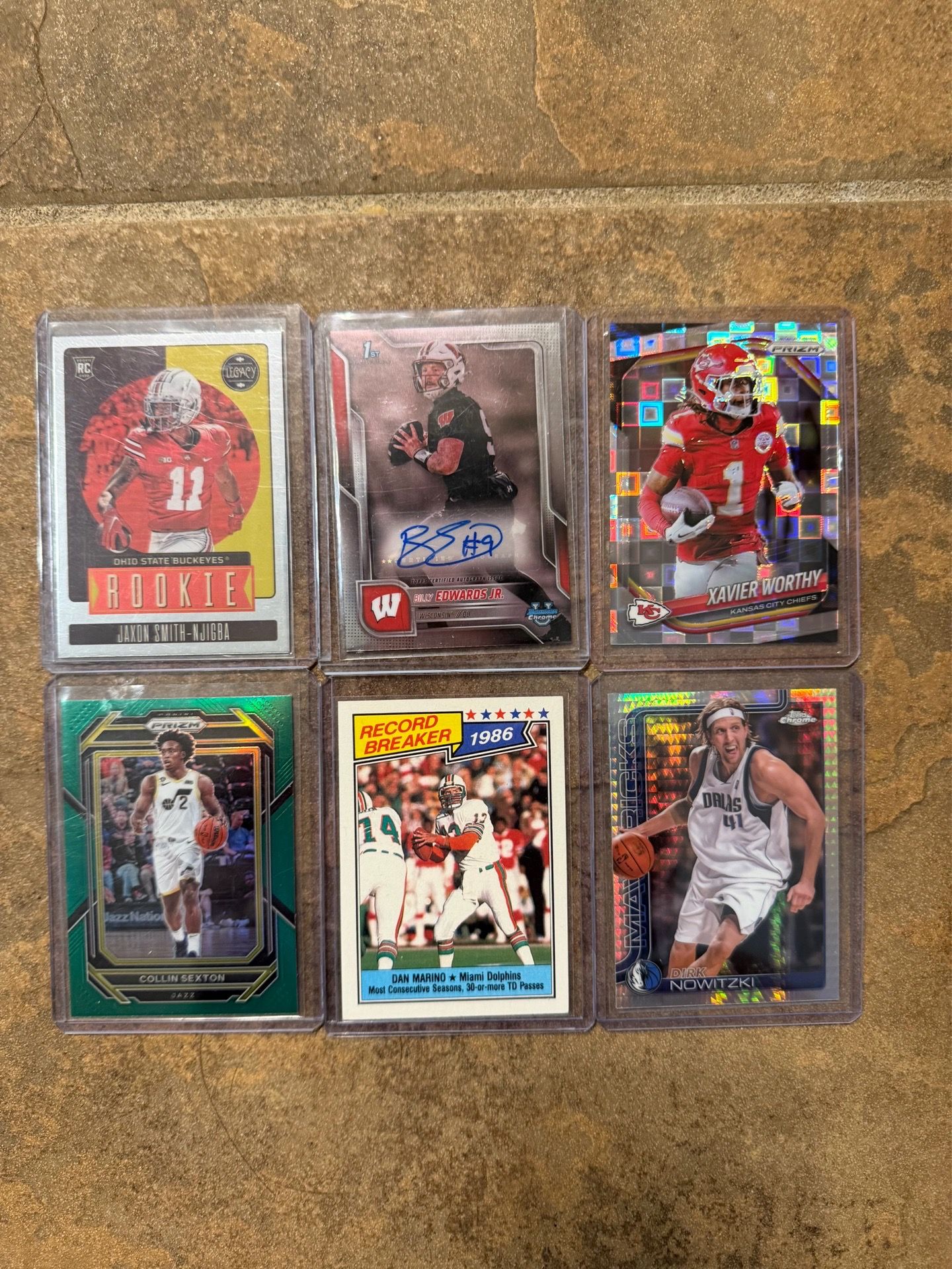 ๐ฅ AUTO + ROOKIE Sports Card Lot #/400 Xavier Worthy JSN Dirk Marino 1987 ๐ฅ