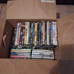 Box of over 55 dvd's