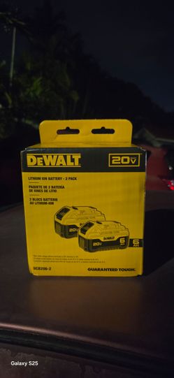 DeWalt 20V Max 6Ah Lithium Ion Battery 2-Pack