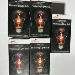 Orange Flickering Light Bulbs