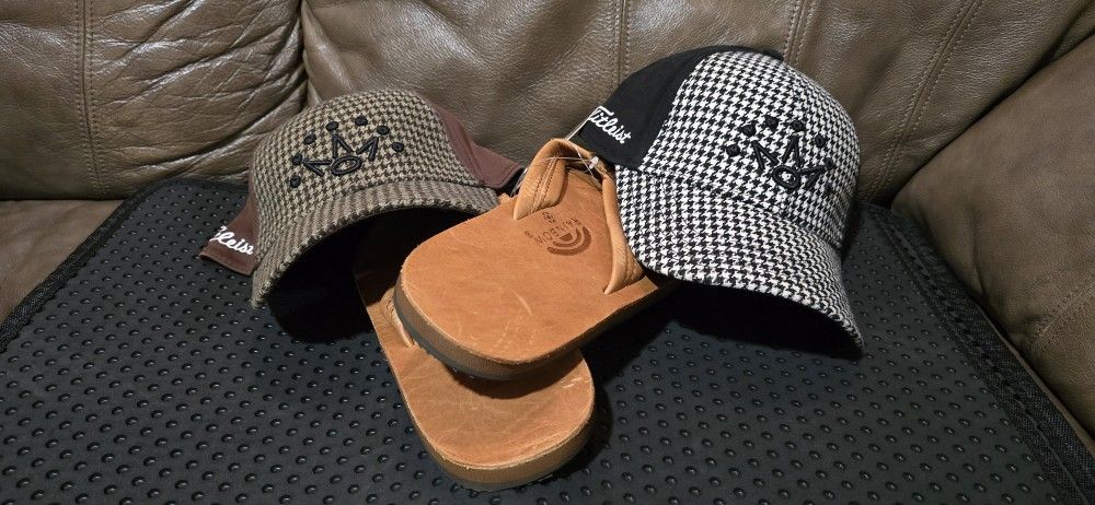 Scotty Cameron Hats Plus Bonus Rainbow Sandals Size Large 9.5-10.5 Mens