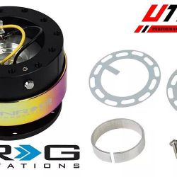 NRG Gen2 2.0 Ball Lock Quick Release Black w/ Neo Chrome Ring