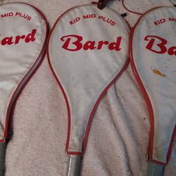 3 Mid Size  Kid Bard Tennis Rackets