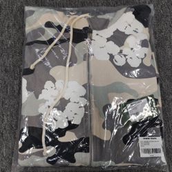 Denim Tears The Cotton Wreath Zip Sweatshirt White Camo