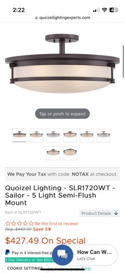 Quoizel Sailer Lamp 
