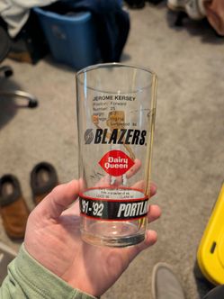 91-92 Portland Trail Blazers Dairy Queen Collector Glasses