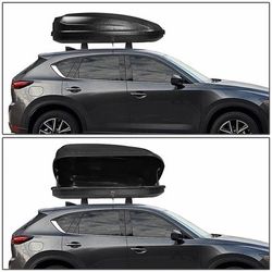 Waterproof Car Top Cargo Carrier Vehicle Roof Mount Travel Storage Box with Lock, Keys 53" L x 34" W x 15" H