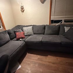Blue/Grey Couch