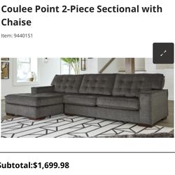 Ashley Furniture L Shaped Couch - Sectional