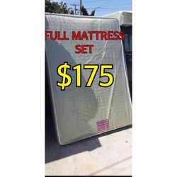 FULL MATTRESS AND BOX SPRING