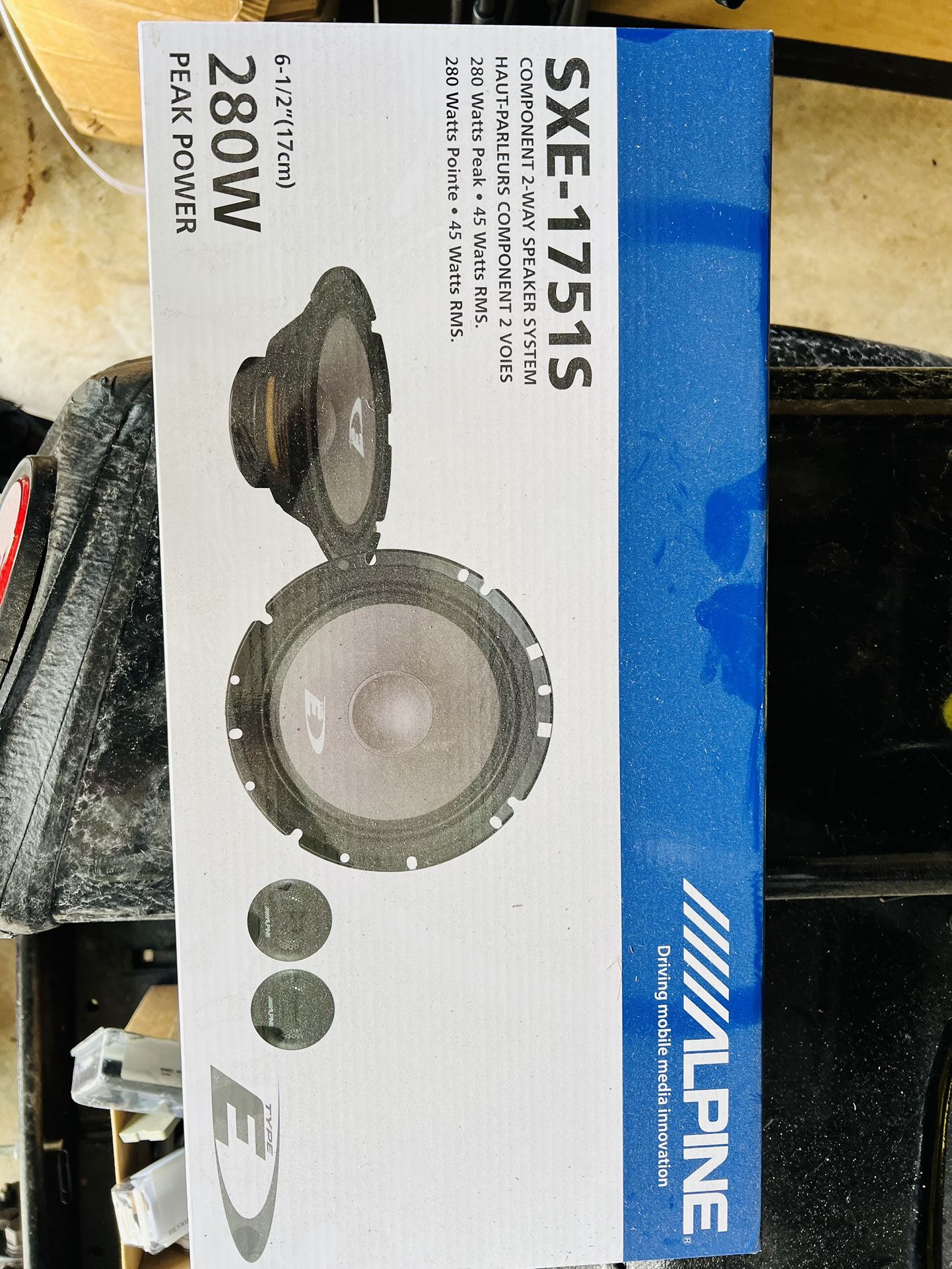 2 Sets Alpine Speaker SXE1751 S 6 1/2