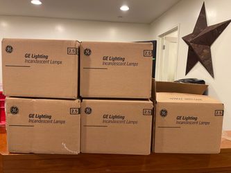 New GE 300W Inside Frost Incandescent Bulbs