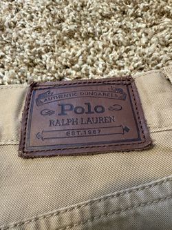 Polo Ralph Lauren Authentic Dungarees Khaki Pants Mens Size 36x32
