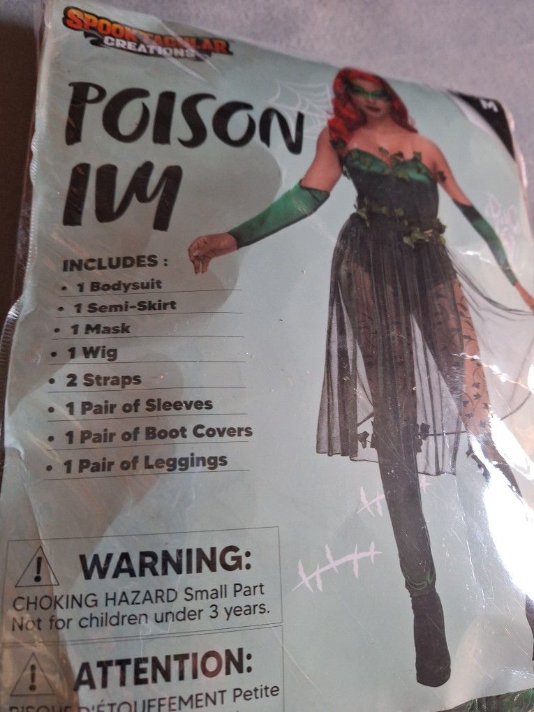 Costume Ivy Poison Size Medium Extra Asesories