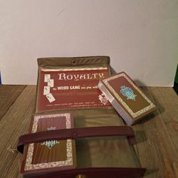 Vintage 1964 Royalty Word Card Game-$13.00