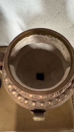 Decorative Brass Vase with Handles