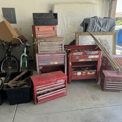 6 Tool Boxes Full Of Random Tools