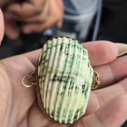 vintage or antique seashell trinket box Pill Box Or Jewelry Box