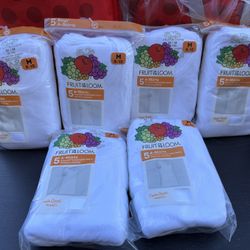 Fruit of the Loom Boys' 5pk Tank Top A-Shirt - White M