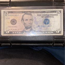 Five Dollar Bill, Blue Seal