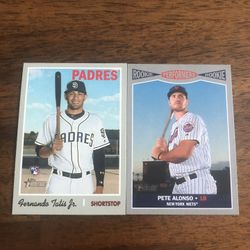 Fernando Tatis & Pete Alonso Topps Rookie Baseball Cards