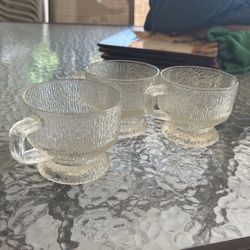 Vintage glass mugs