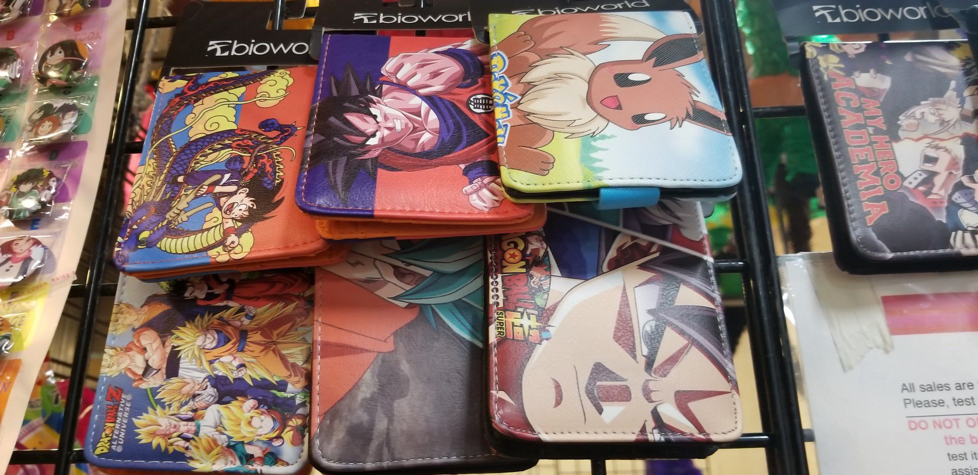 $10 each Anime Wallet / Dragon Ball / My Hero Academia / BTS / Pokemon