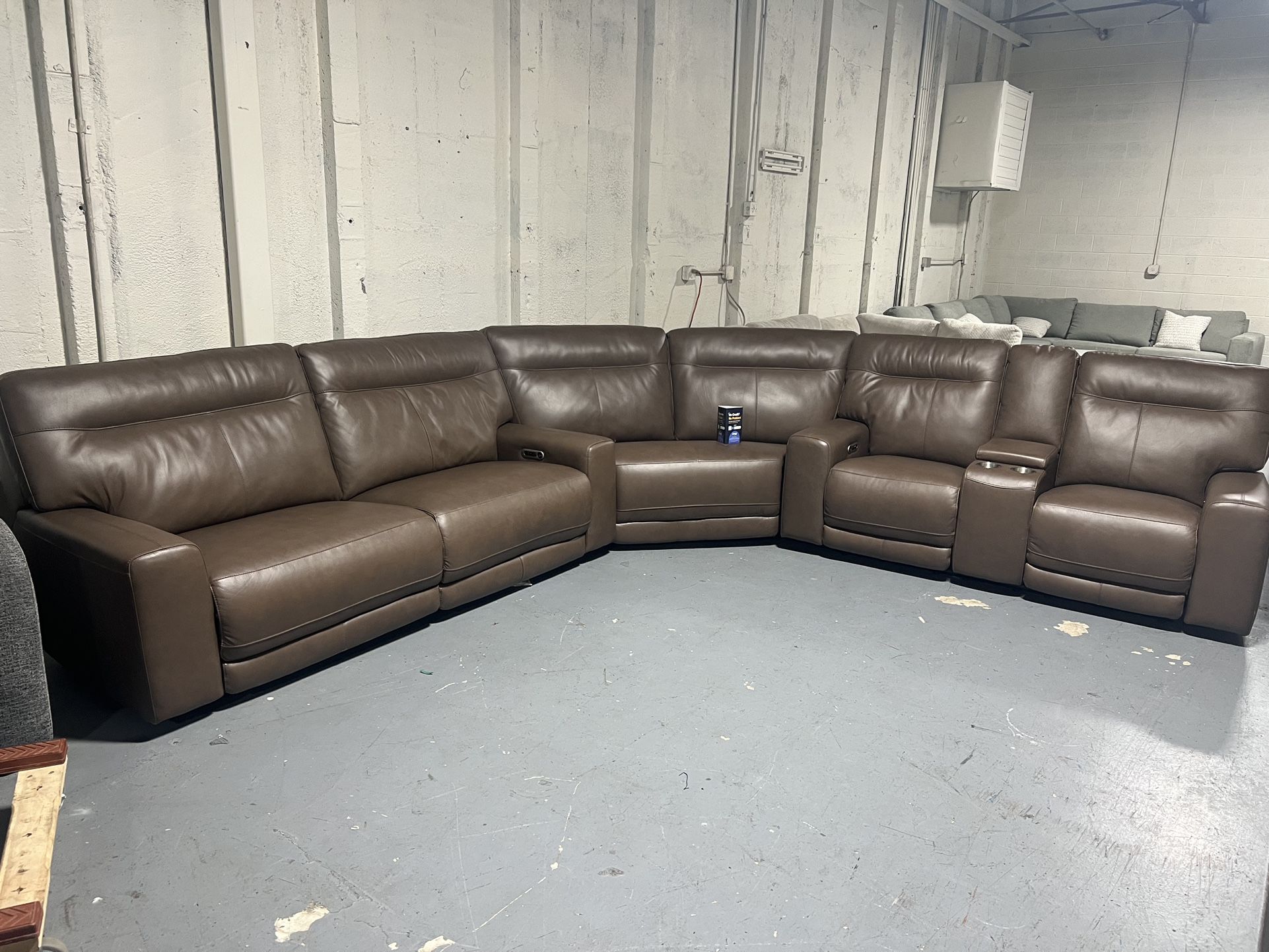 SECTIONAL COUCH SOFA LEATHER 
