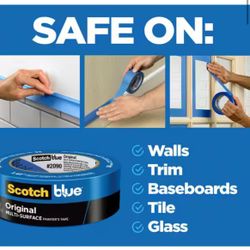 3M ScotchBlue 0.94 In. x 60 Yds. Original Multi-Surface Painter's Tape (8 Rolls) @Tools-373