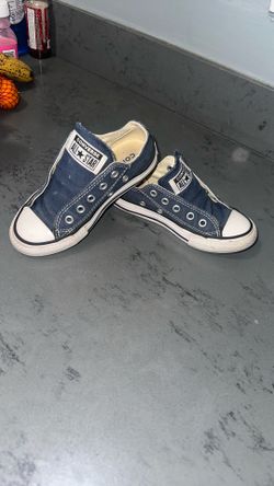 Blue Low top Converse Kids