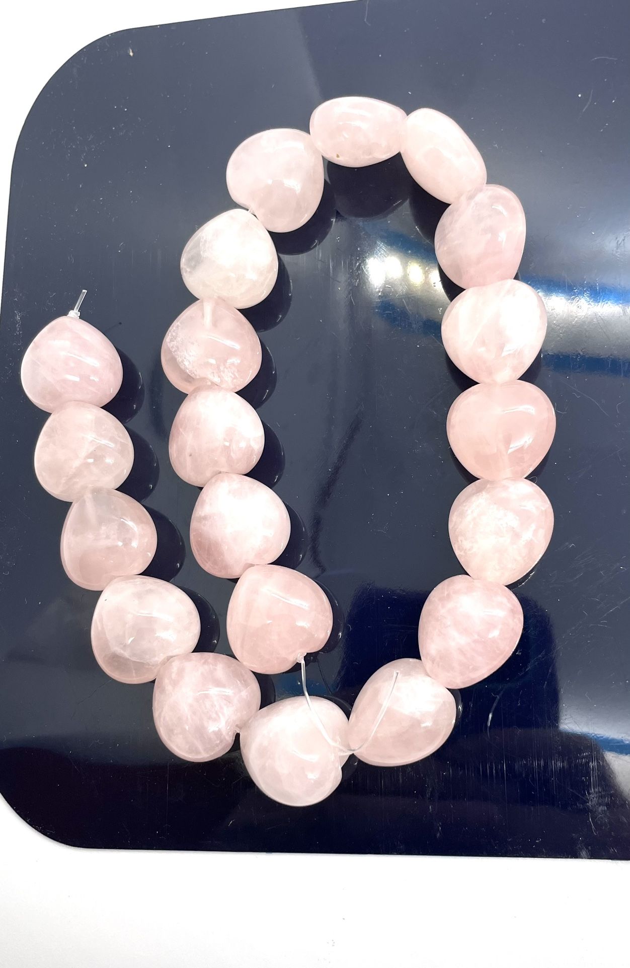 Large 20mm Rose Quartz Hearts