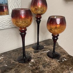 Set Of 3 Candle Holders 