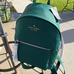 Green Kate Spade Backpack