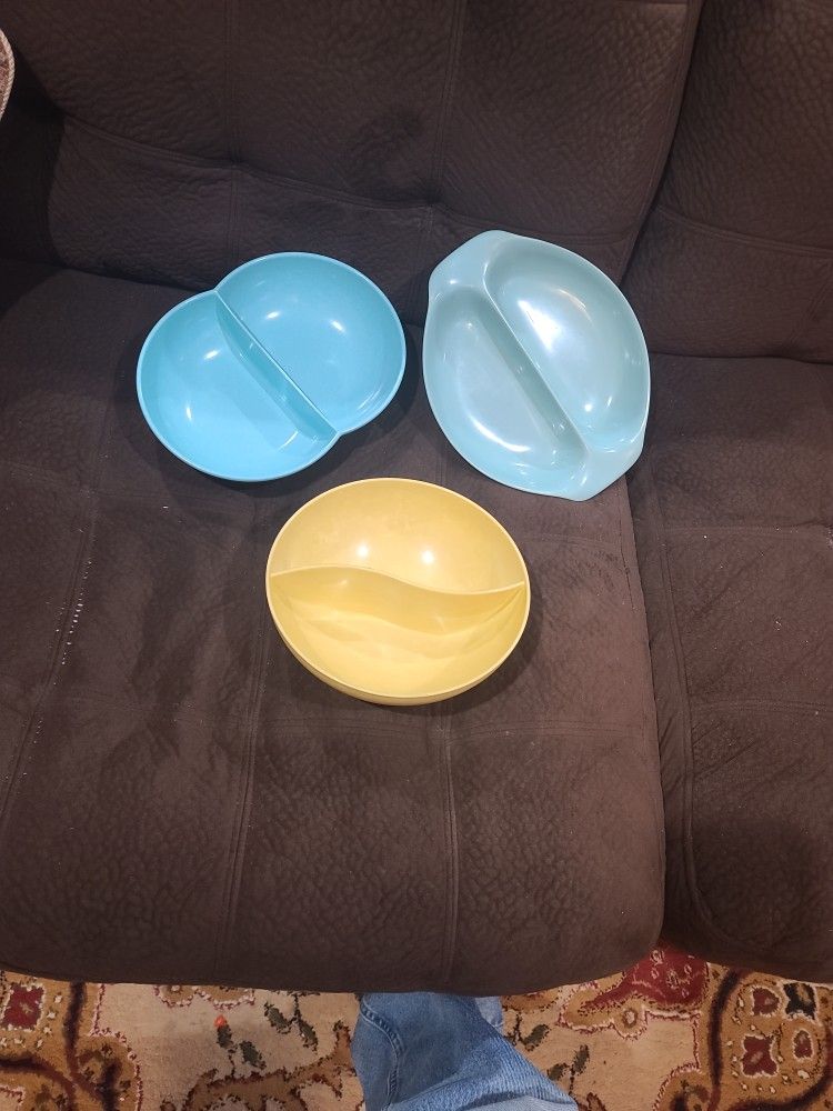 2 Melmac & 1 Russell Wright 