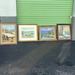 Four Paintings .cuatro Pinturas . Ask For Price